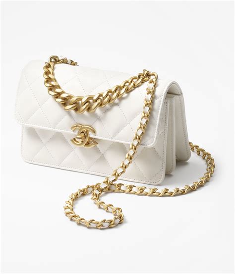 white gold chanel bag|chanel gold bag 2021.